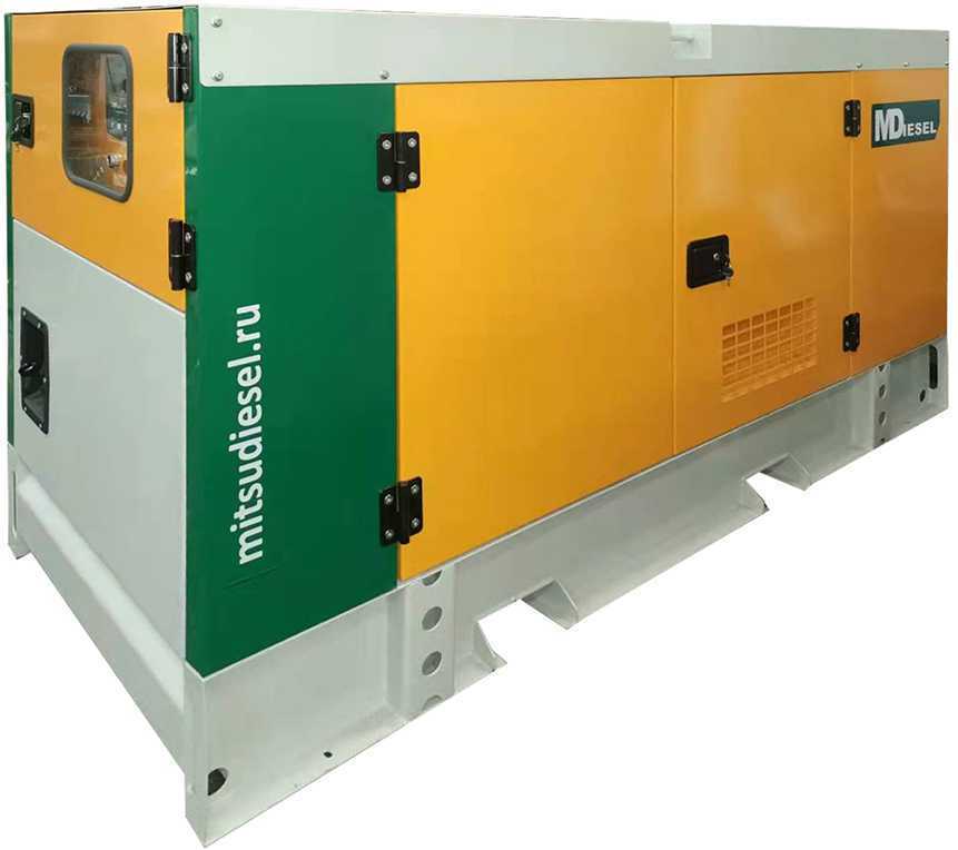 Резервный дизельный генератор МД АД-40С-Т400-1РКМ29 в шумозащитном кожухе Дизель электростанции фото, изображение