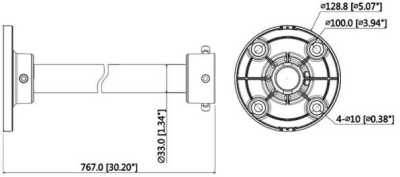 Dahua DH-PFB220C Кронштейны фото, изображение